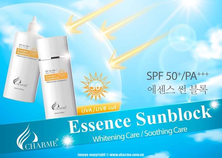 Kem Chống Nắng Charme Essence Sunblock 50ml – Made in Korea