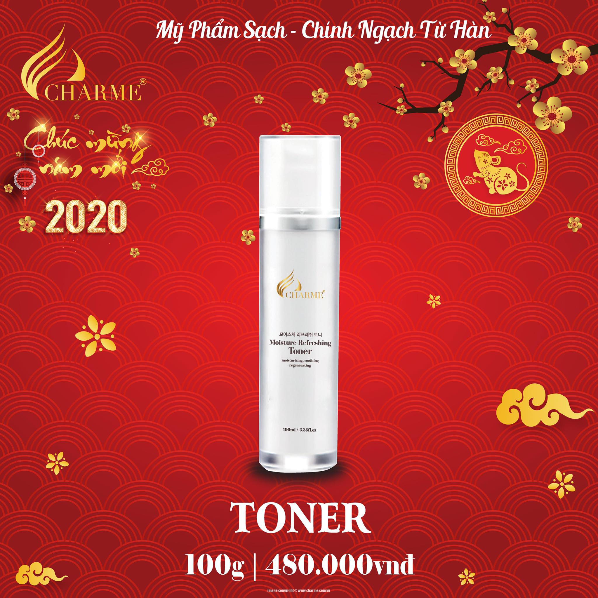 Charme Toner – Nước Cân Bằng Da 100ml – Made in Korea