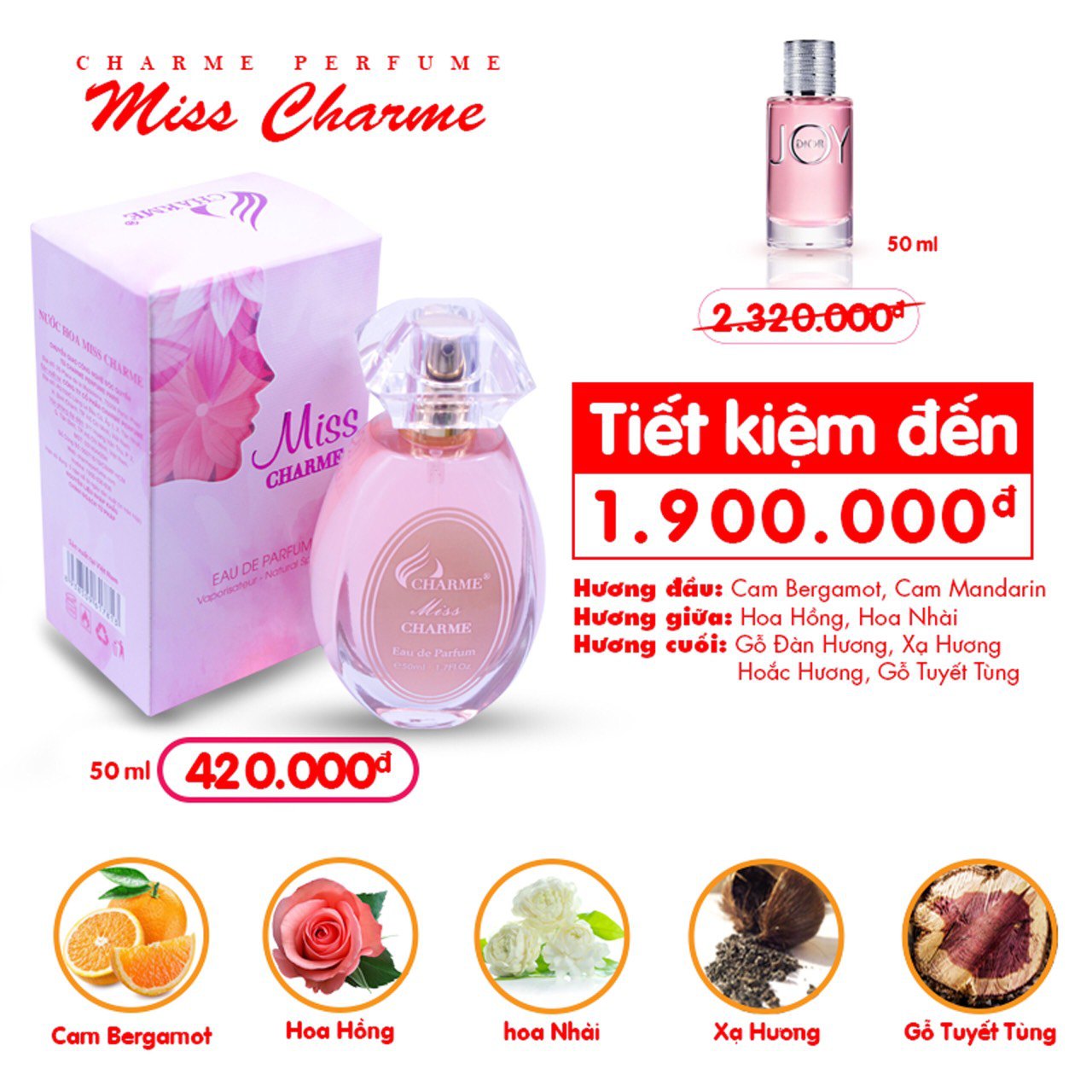 Nước Hoa Nữ Charme Miss Charme 50ml