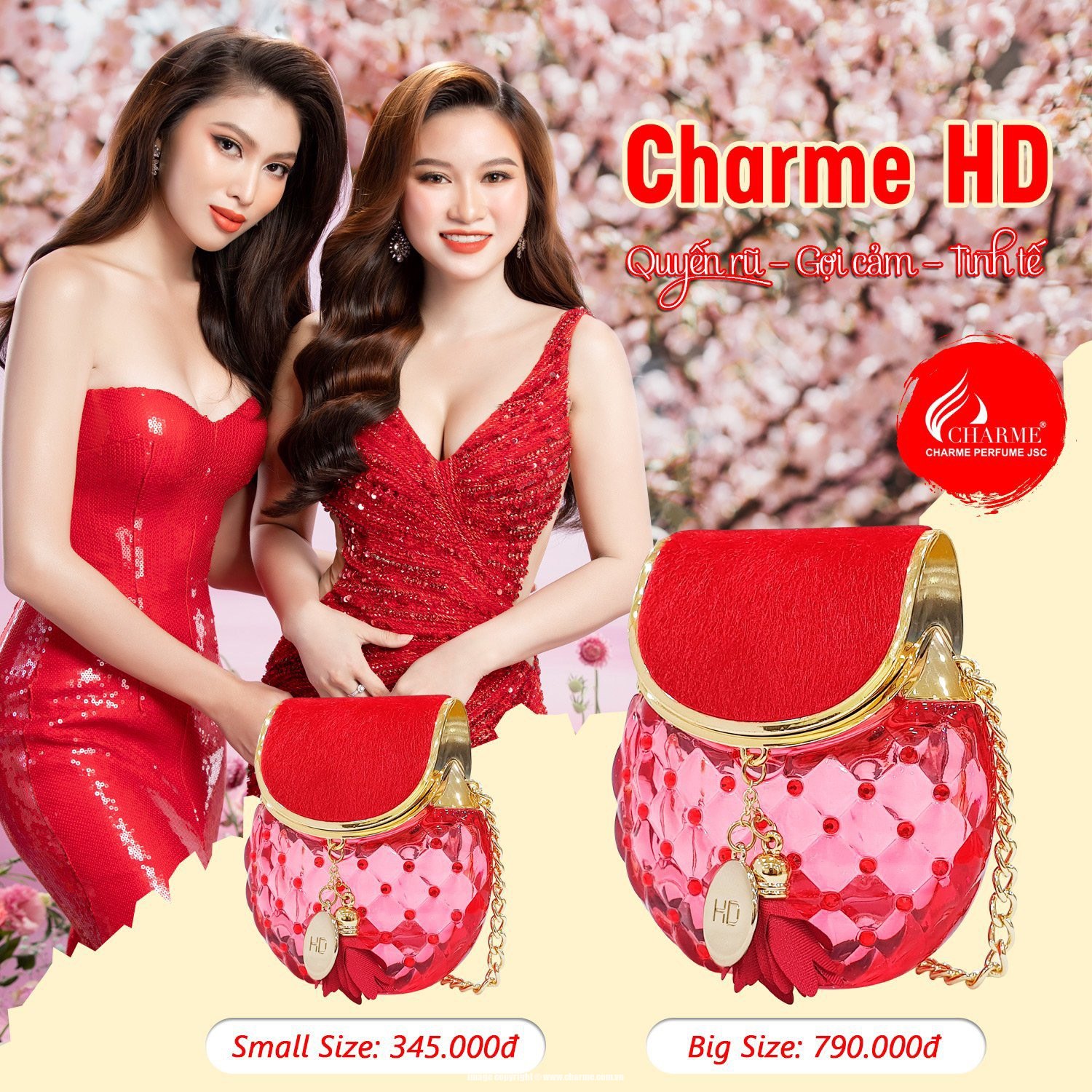 Nước Hoa Nữ Hình Dạng Túi Xách Charme HD 65ml