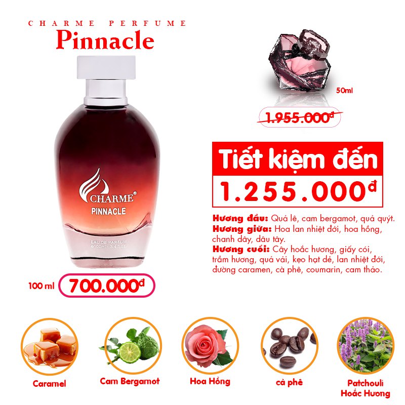 Nước Hoa Nữ Charme Pinnacle 100ml