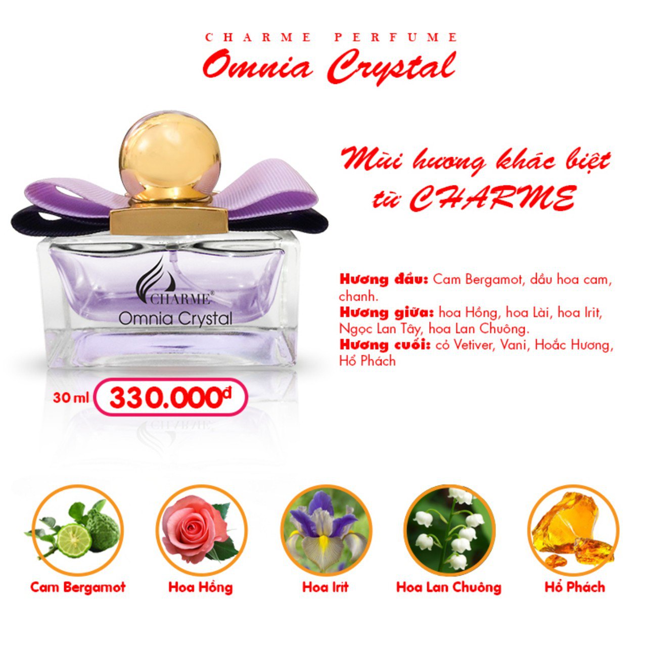 Nước Hoa Nữ Charme Omnia Crystal 30ml