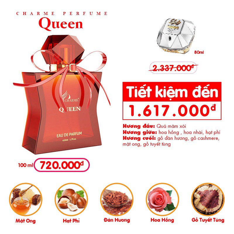 Nước Hoa Nữ Charme Queen 100ml