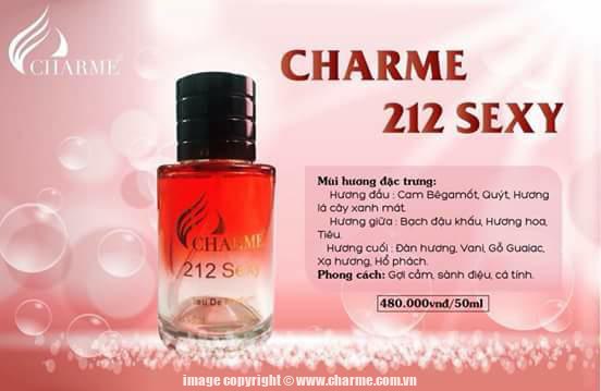 Nước Hoa Unisex Charme 212 Sexy 50ml