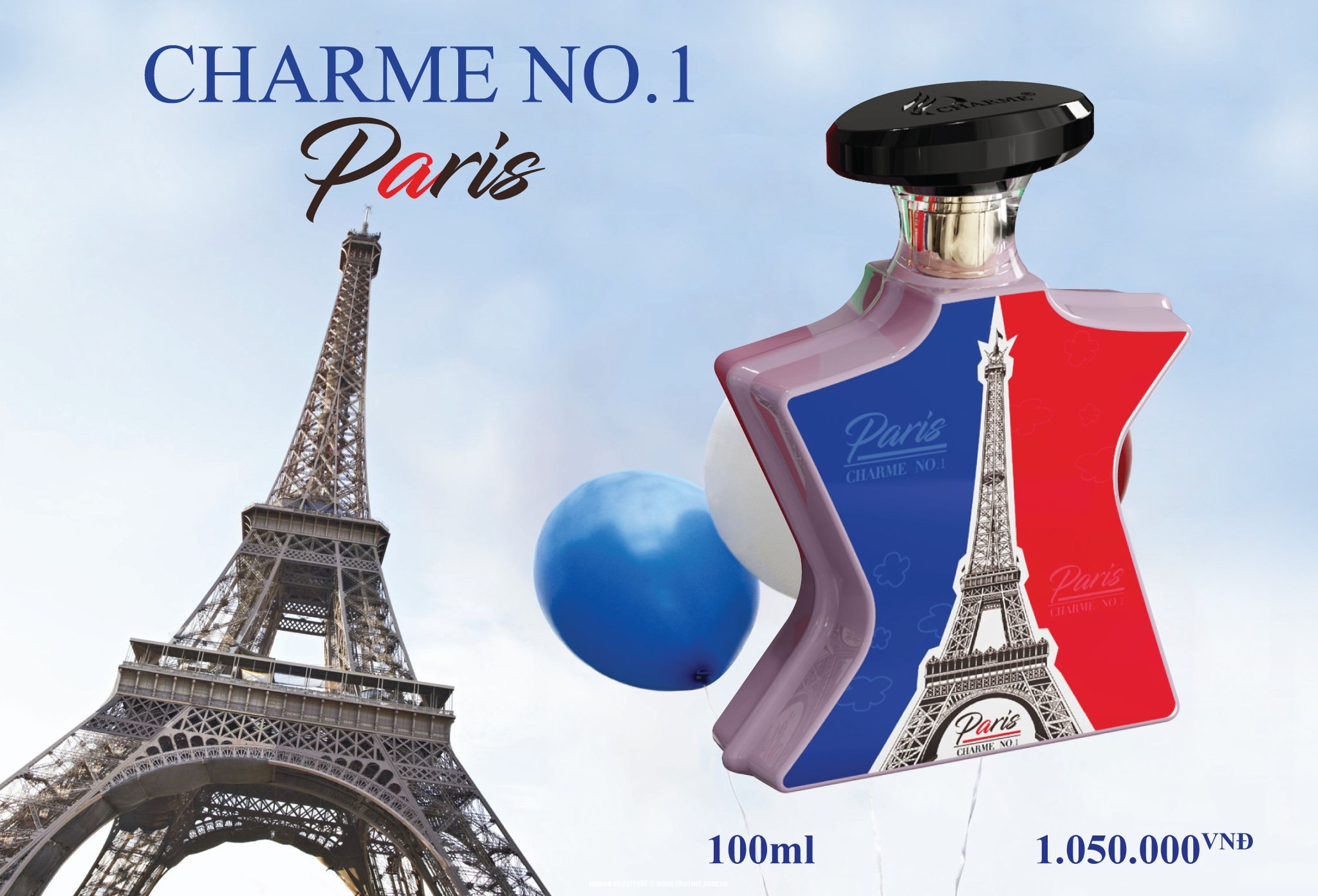 Nước Hoa Nữ Charme No.1 Paris 100ml