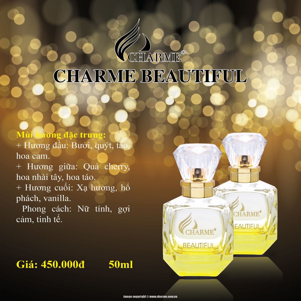 Nước Hoa Nữ Charme Beautiful 50ml