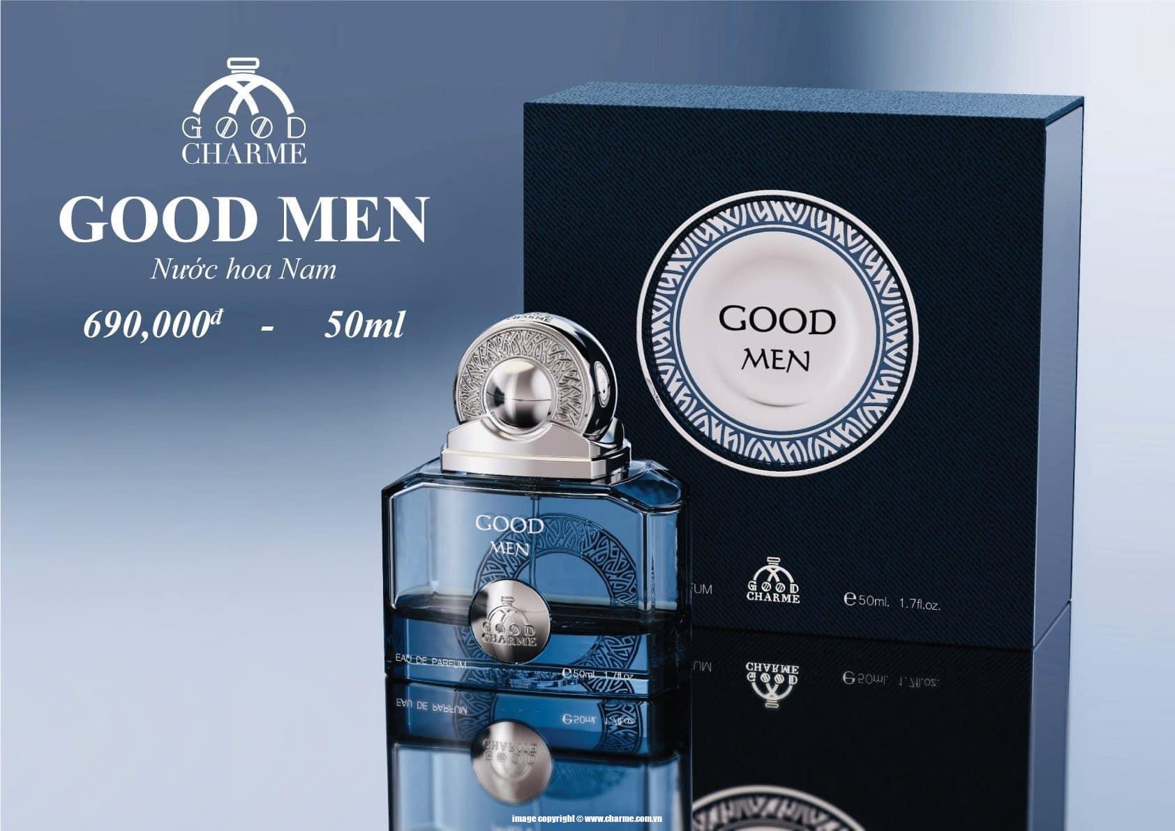 Nước Hoa Nam Good Charme Good Men 50ml (Màu Xanh)