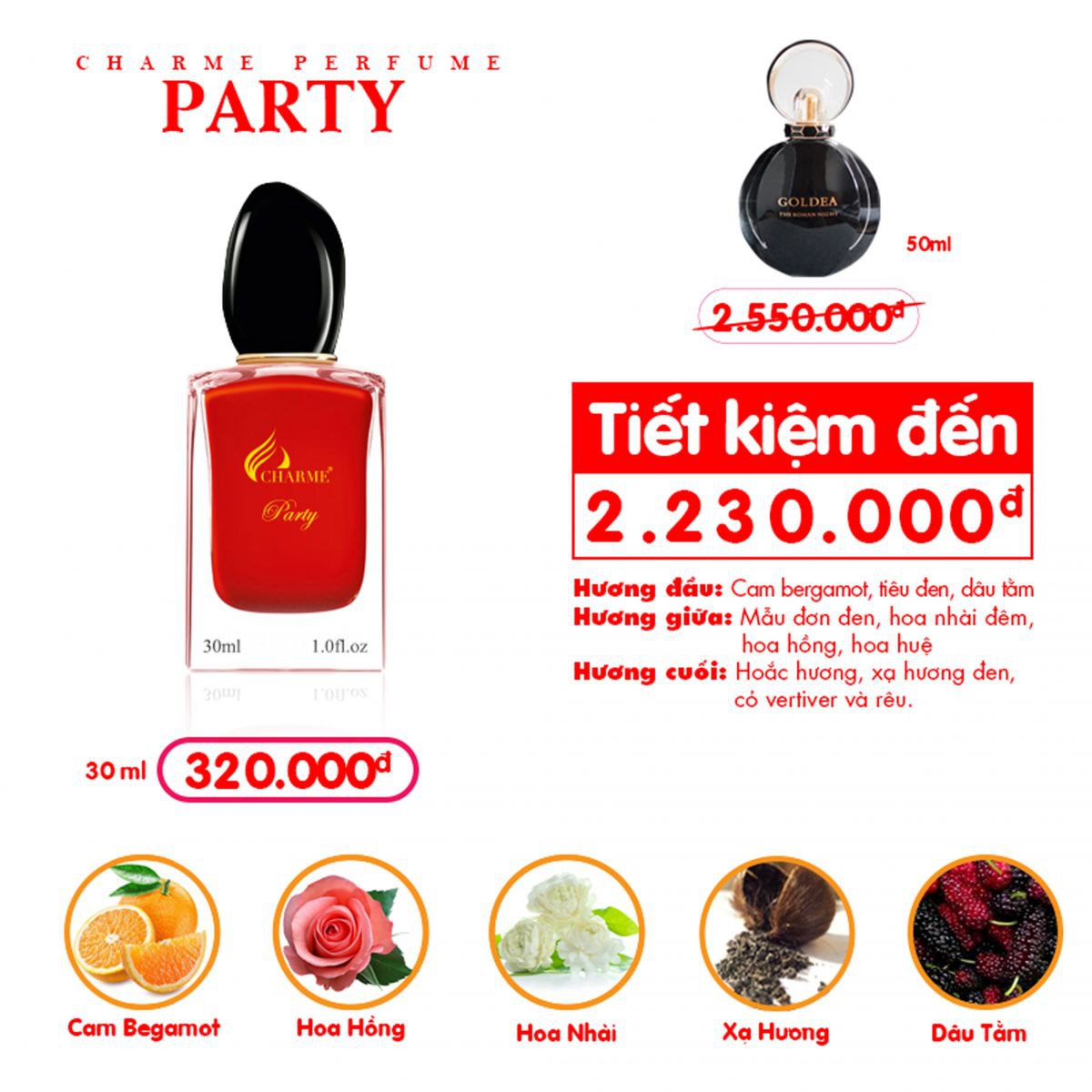 Nước Hoa Nữ Charme Party 30ml