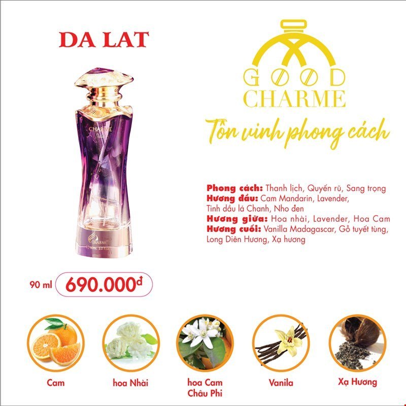 Nước Hoa Nữ Good Charme Đà Lạt 90ml