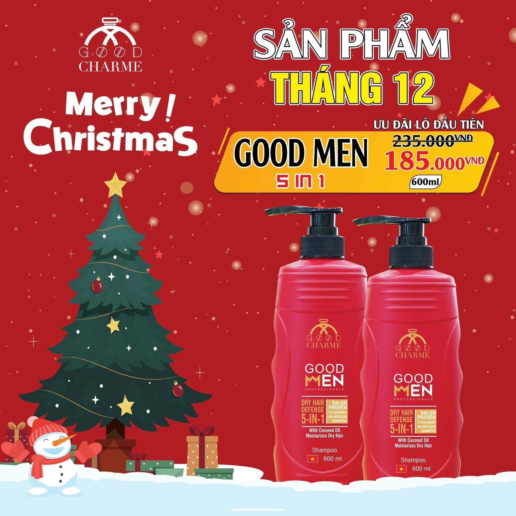 Sữa Tắm Gội Toàn Thân Cho Nam Good Men 600ml (Red)